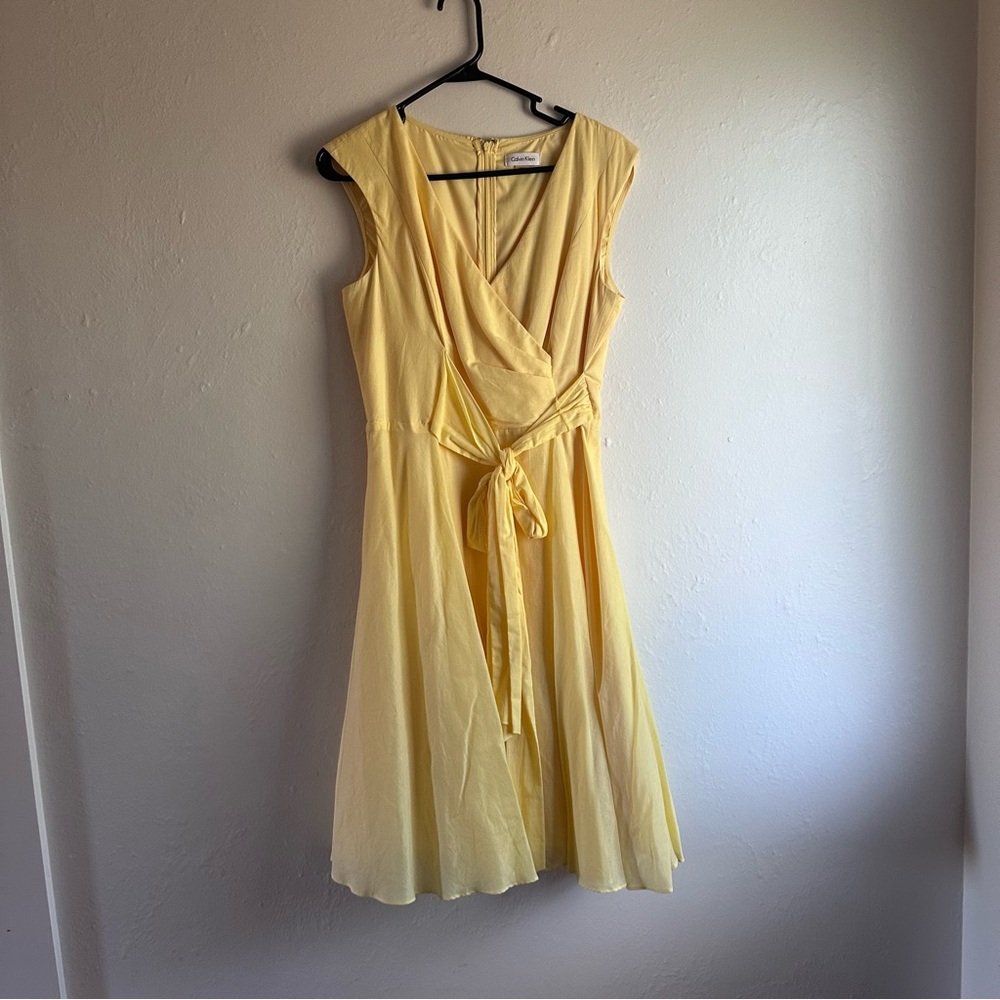 Calvin Klein Tea Dress - Buttercup Yellow - Sz 10